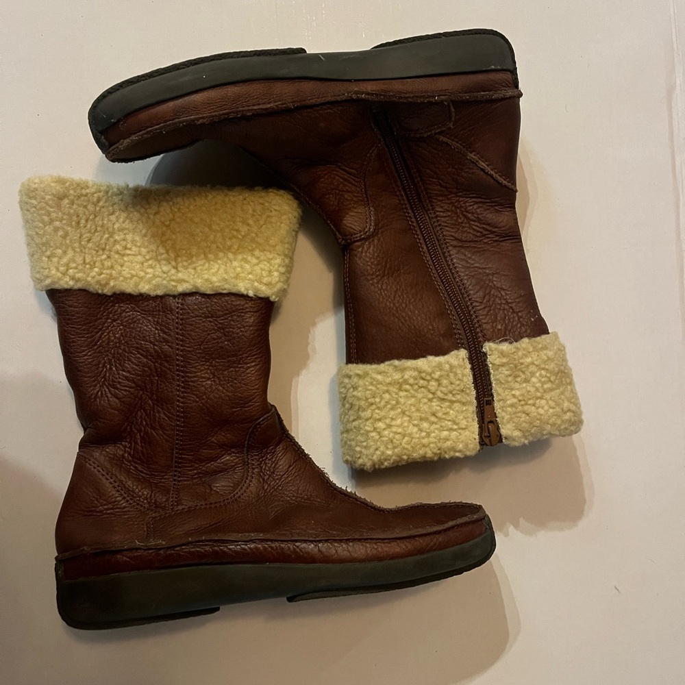 HUSH PUPPIES Real Leather with fur lining